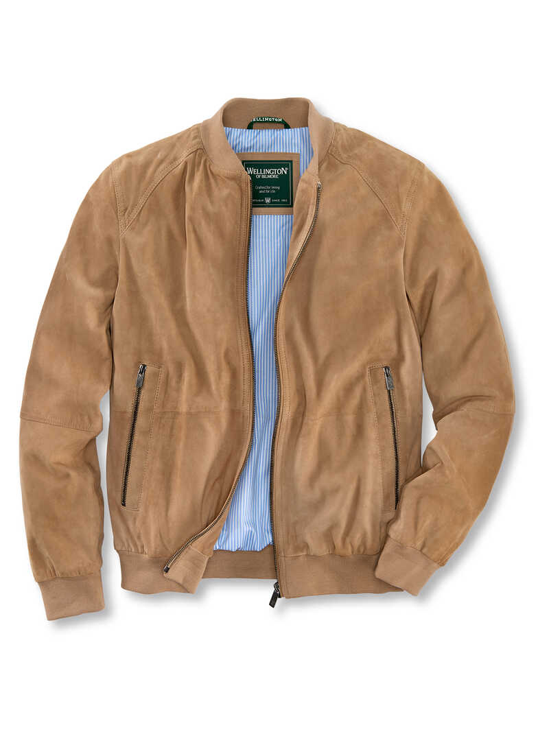 Produktbild zu Lederblouson aus Ziegenvelours