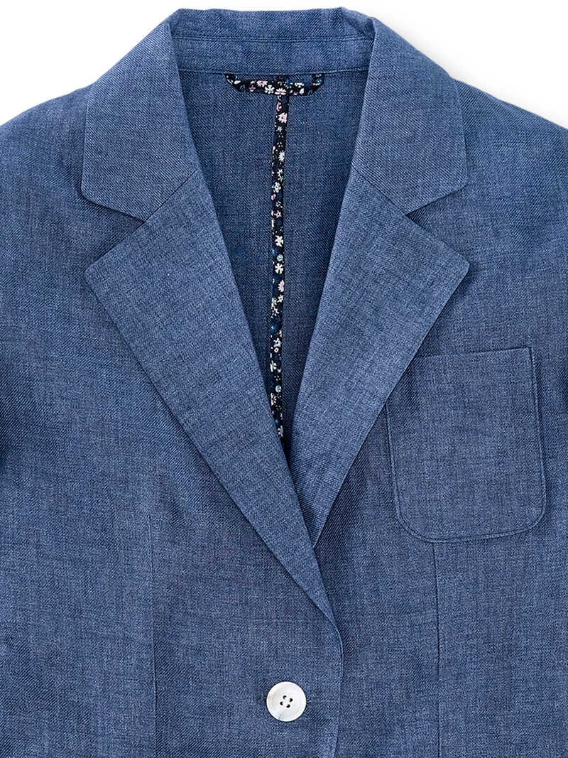 Alternatives Bild 2 zu Oversized-Leinen-Blazer