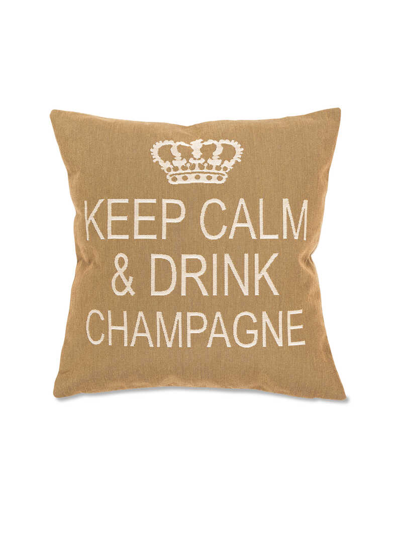 Kissen 'Keep Calm & Drink Champagne'