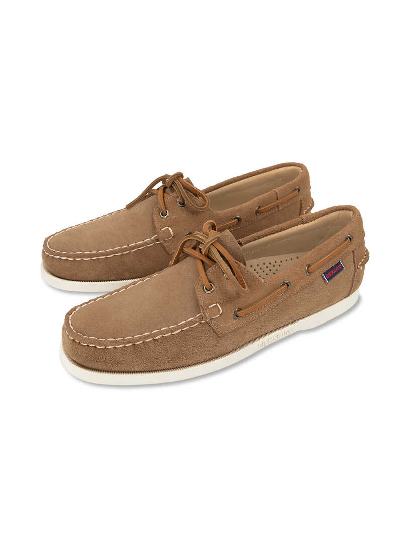 Produktbild zu Herren-Bootsschuhe aus braunem Nubukleder