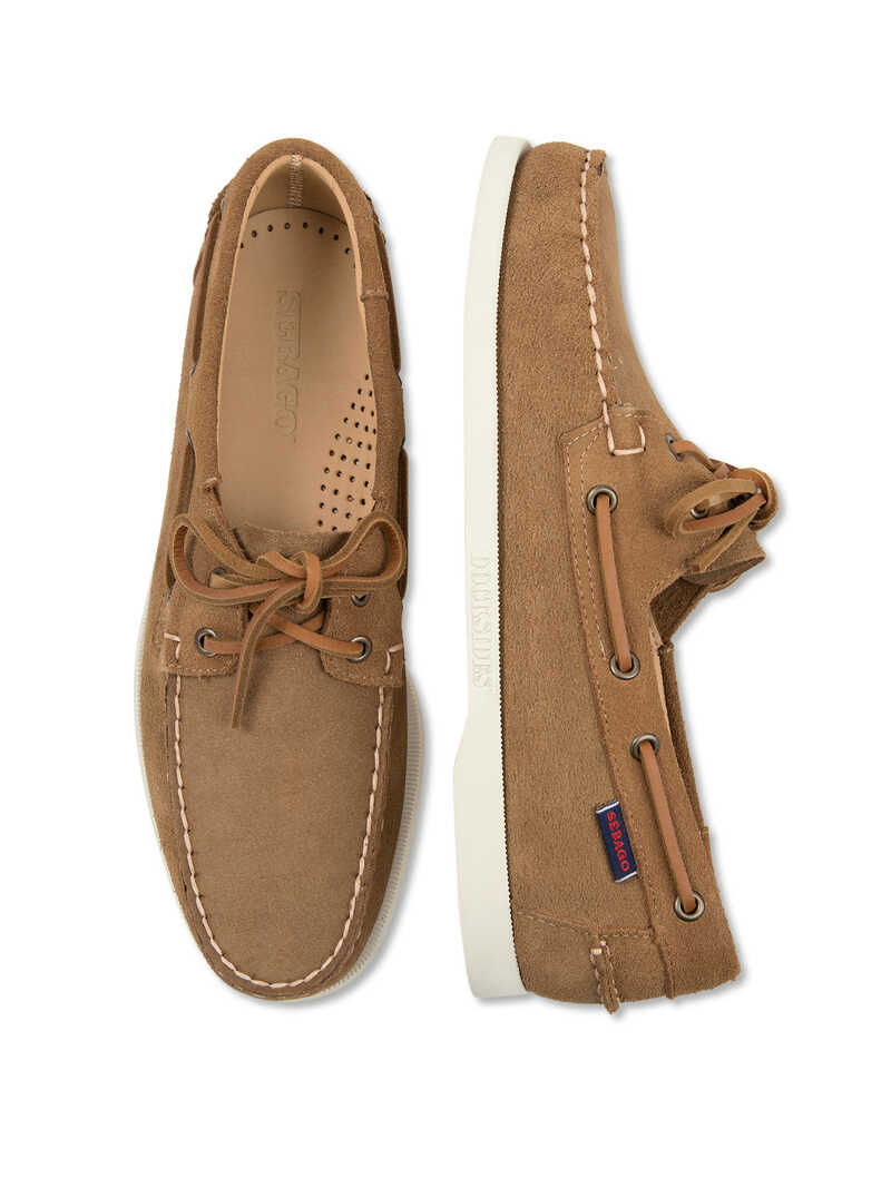 Alternatives Bild 1 zu Herren-Bootsschuhe aus braunem Nubukleder