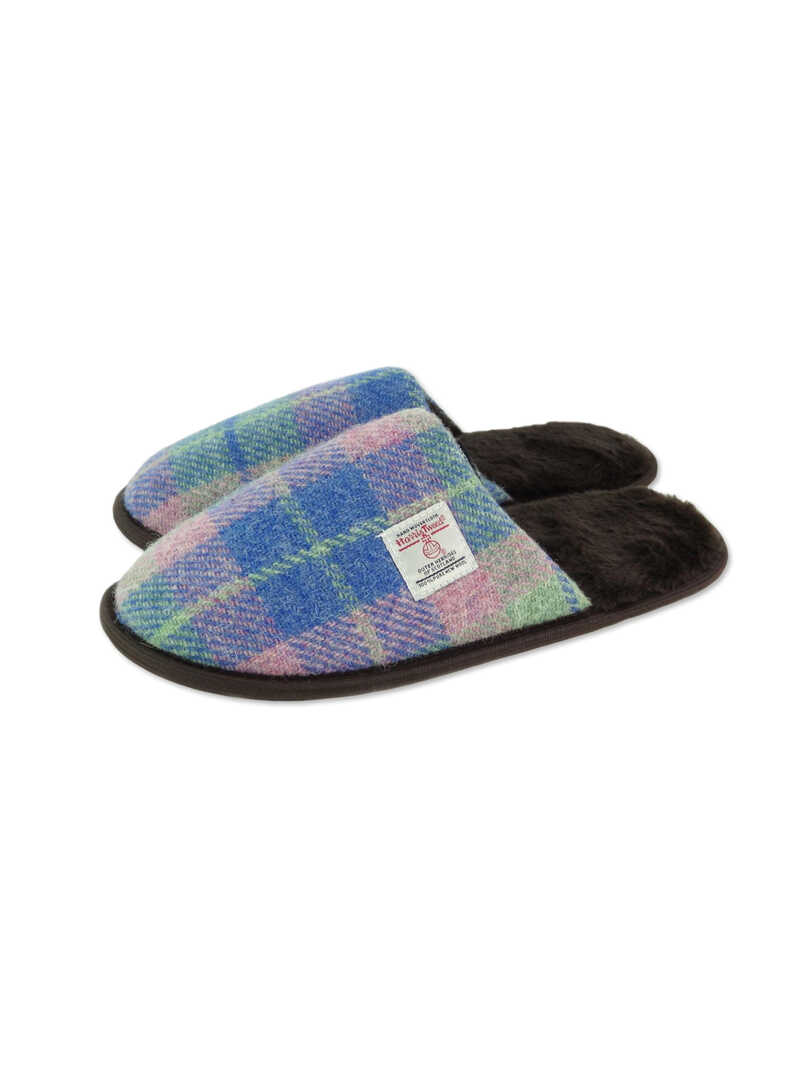 Produktbild zu Harris-Tweed-Pantoffeln