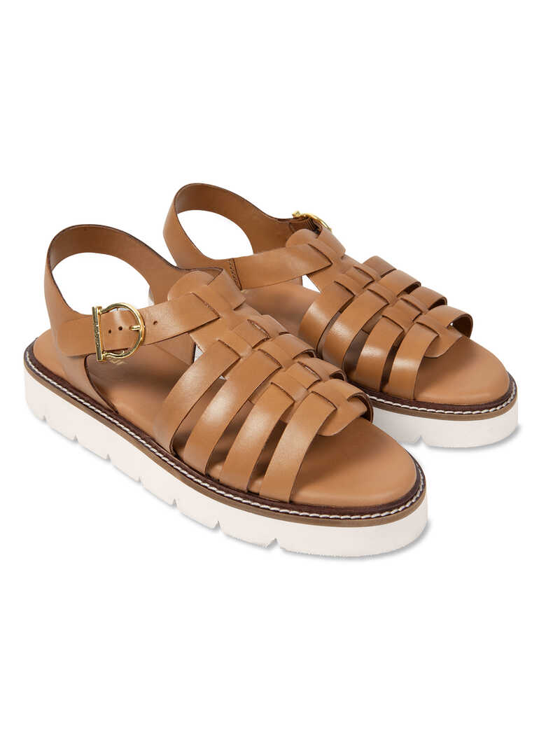 Produktbild zu Sommersandale mit weier Plateausohle