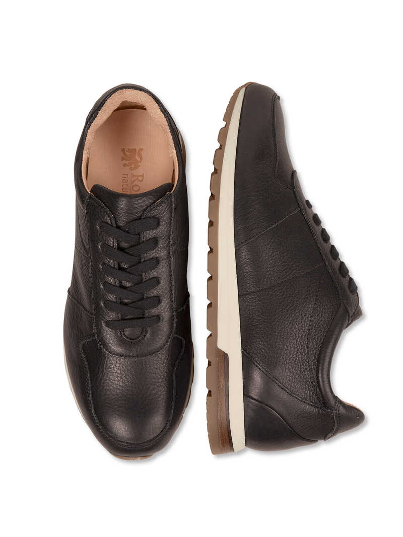 Alternatives Bild 1 zu Schwarze Leder-Sneaker