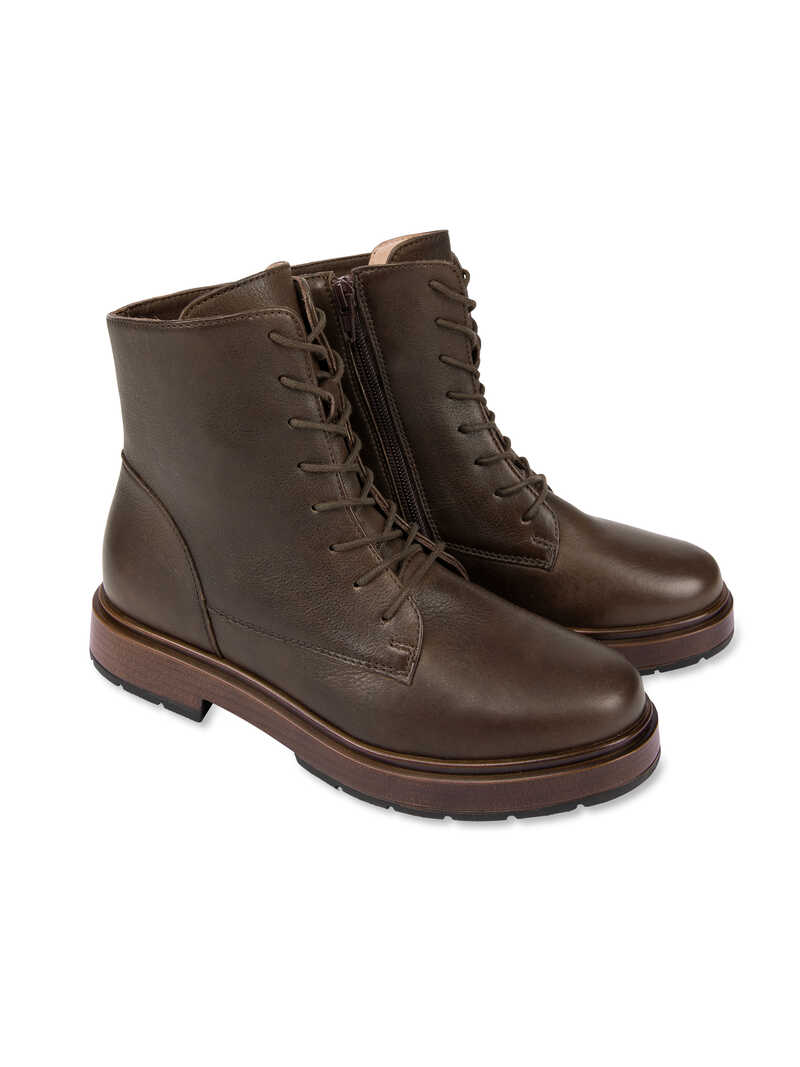 Produktbild zu Schn�rstiefel aus Nappaleder