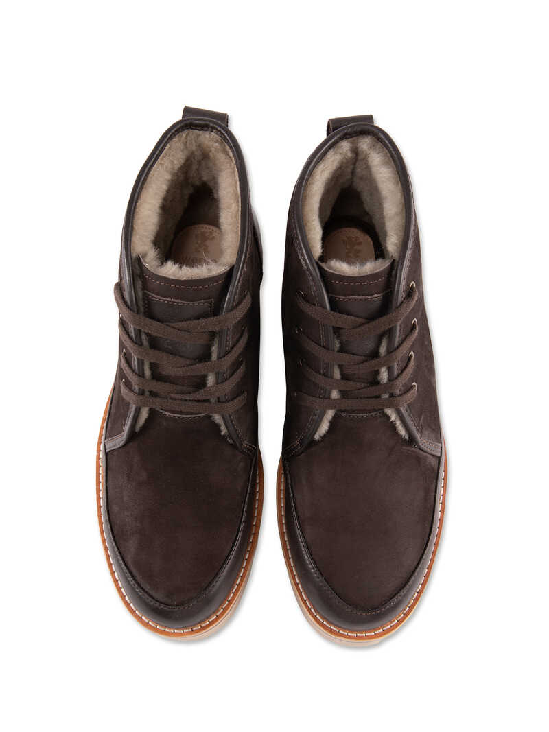 Alternatives Bild 2 zu Schn�rboots mit Lammfellfutter Nubuk-Nappaleder