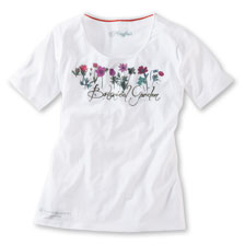 Weißes T-Shirt mit Blumenprint