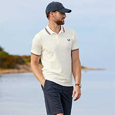 Alernatives Thumbnail 1 zu Wei�es Herren-Poloshirt kurzarm