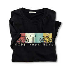 Herren-Print-Shirt Ride your Bike aus Bio-Baumwolle