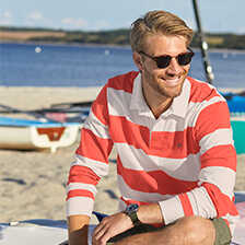 Alernatives Thumbnail 3 zu Rugby-Shirt in Rot-Wei