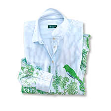 Alernatives Thumbnail 1 zu Streifenbluse mit Blumen