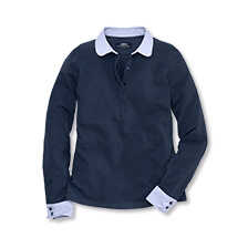 Alernatives Thumbnail 2 zu Jersey-Poloshirt mit Bubikragen