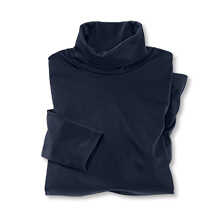 Jersey-Rollkragenshirt