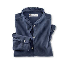Thumbnail zu Flanellbluse mit R�schenkragen