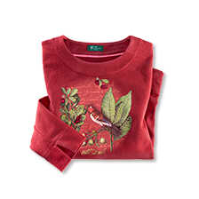 Rotes Sweatshirt Wild Bird