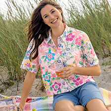 Alernatives Thumbnail 3 zu Blumenbluse mit Liberty-Print