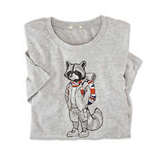 Thumbnail zu Shirt Union Jack Racoon aus Bio-Baumwolle