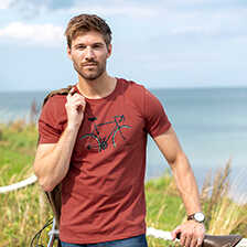 Alernatives Thumbnail 2 zu Shirt Bike Sunset aus Bio-Baumwolle