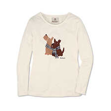 Alernatives Thumbnail 1 zu Langarmshirt mit Scottish Terrier Hunden