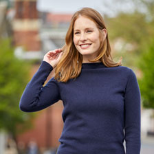 Alernatives Thumbnail 1 zu Dunkelblauer Merino-Pullover