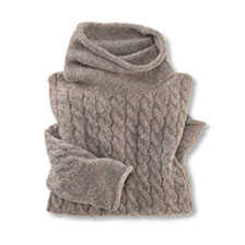 Alernatives Thumbnail 1 zu Zopfstrickpullover mit Rollkragen