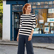 Alernatives Thumbnail 3 zu Streifenpullover Bristol Bio-Baumwolle