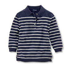 Thumbnail zu Streifenpullover mit Polokragen