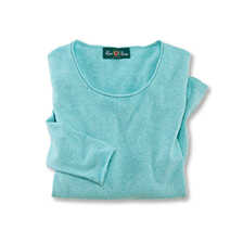 Blauer Sommerpullover