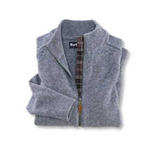 Alernatives Thumbnail 2 zu Zip-Strickjacke mit Stehkragen