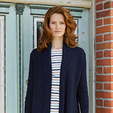 Irischer Cardigan mit Schalkragen