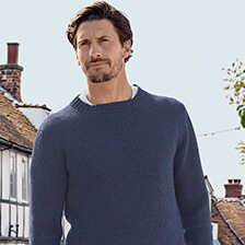 Alernatives Thumbnail 3 zu Schurwollpullover aus Geelong Lambswool mit rmelpatches