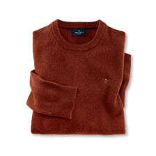 Lambswool-Pullover mit Rundhals