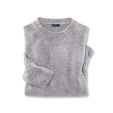 Merinopullover mit Zopfstrick