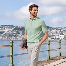 Alernatives Thumbnail 3 zu Herren-Strickpolo