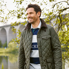 Alernatives Thumbnail 1 zu Steppjacke mit Harris Tweed fr Herren