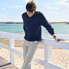 Alernatives Thumbnail 1 zu Seersucker-Hose Herren Corby