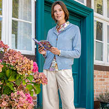 Alernatives Thumbnail 1 zu Baumwoll-Chino mit Bundfalten