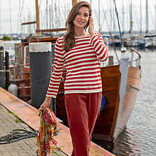 Alernatives Thumbnail 1 zu Rote Leinenhose