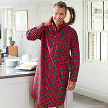 Alernatives Thumbnail 1 zu Nachthemd aus Baumwollflanell