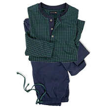 Herrenpyjama mit Shirt im Vichykaro