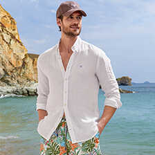 Alernatives Thumbnail 2 zu Badeshorts mit Palmbl�ttern