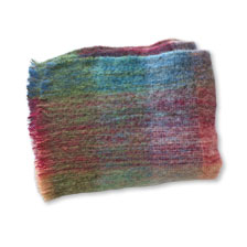 Alernatives Thumbnail 1 zu Bunte Wolldecke aus Mohairwolle