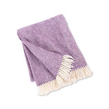 Schurwoll-Plaid Lavender Fields