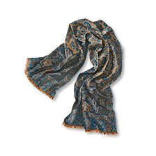 Alernatives Thumbnail 1 zu Jacquard-Wolltuch mit Paisleys