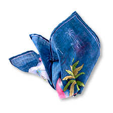 Alernatives Thumbnail 1 zu Leinen-Einstecktuch mit Auto