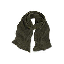 Schurwoll-Schal Rippenstrick