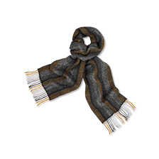 Merino-Schal mit Fischgrat