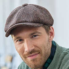 Alernatives Thumbnail 1 zu Harris-Tweed-Kappe im Bakerboy Stil