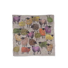 Wolltuch mit Schafen