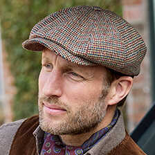 Alernatives Thumbnail 1 zu Herrenkappe aus Donegal-Tweed mit Hahnentrittmuster